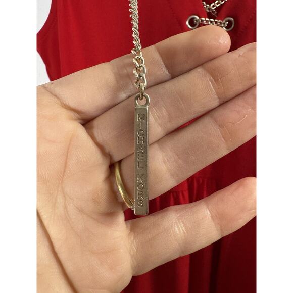 Michael Kors Red Luxury Designer Blouse Dress Valentine Baddie Bombshell Size P - Picture 5 of 8